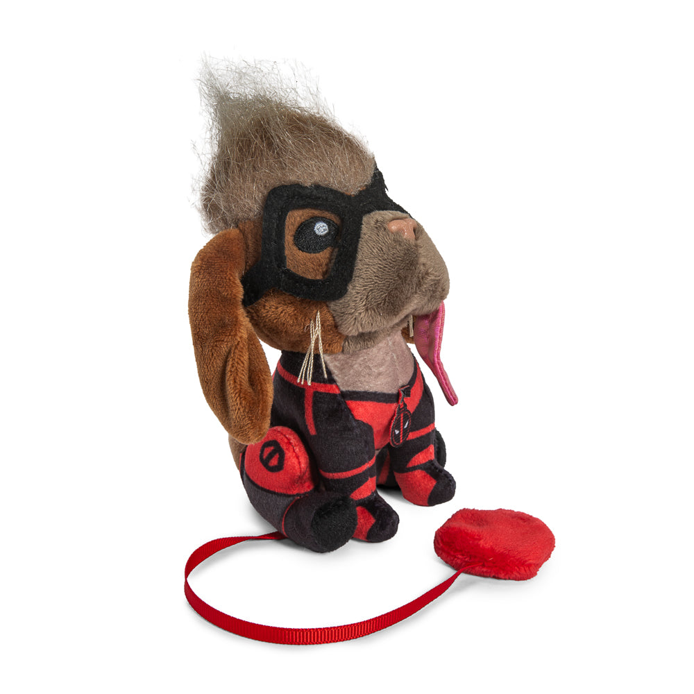 Marvel Deadpool and Wolverine Dogpool plush shoulder toy featuring soft fabric and detailed character design from the Marvel Studios collection.