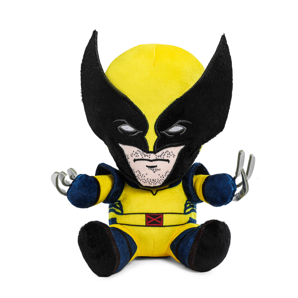 Marvel Studios Deadpool and Wolverine Phunny plush featuring soft, collectible Wolverine and Deadpool characters from Marvel.