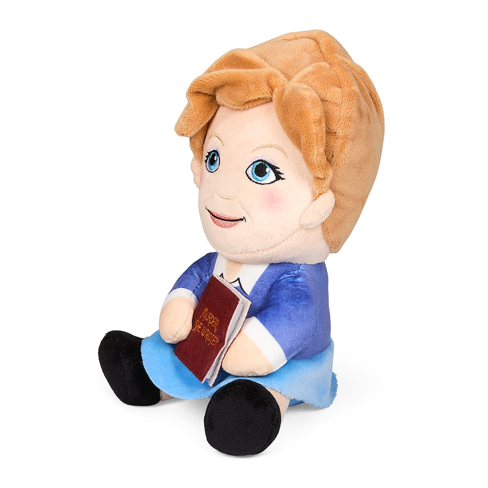 Jessica Fletcher plush toy from Murder, She Wrote featuring a soft, huggable design and detailed costume, perfect for fans.