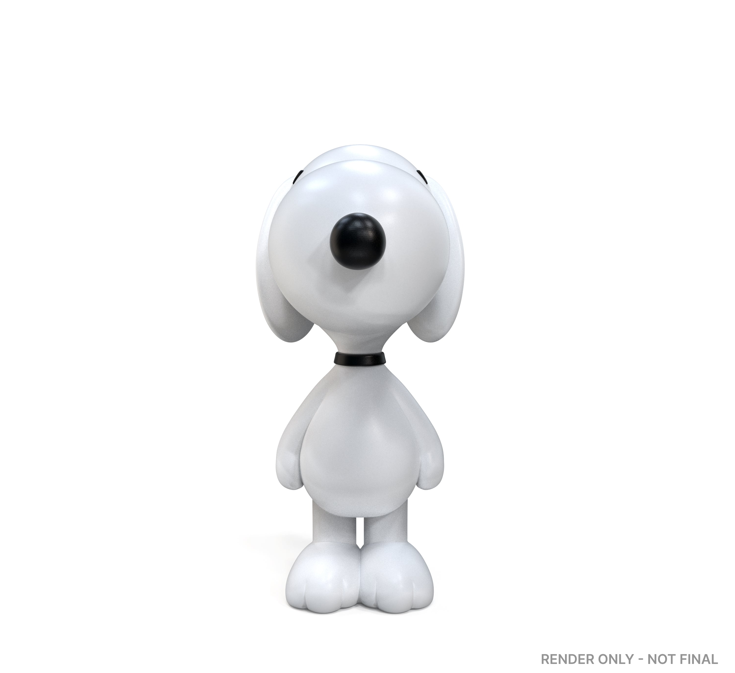 Large Snoopy Peanuts Art Giant sculpture, 36 inches tall, featuring a playful Snoopy figure in a vibrant art style.