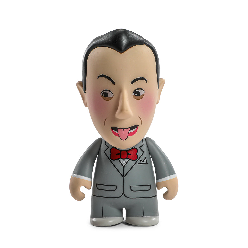 Set of Pee-wee's Playhouse 3-inch vinyl mini figures by Kidrobot, featuring colorful characters from the classic children's show.