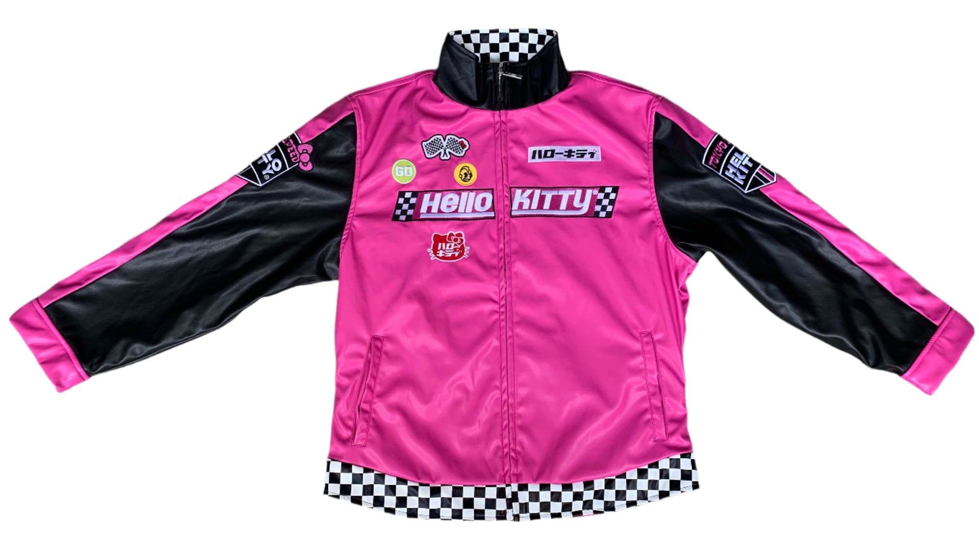 Pink Childrens Motorbike Jacket Hello Kitty® Tokyo Speed Pink Moto