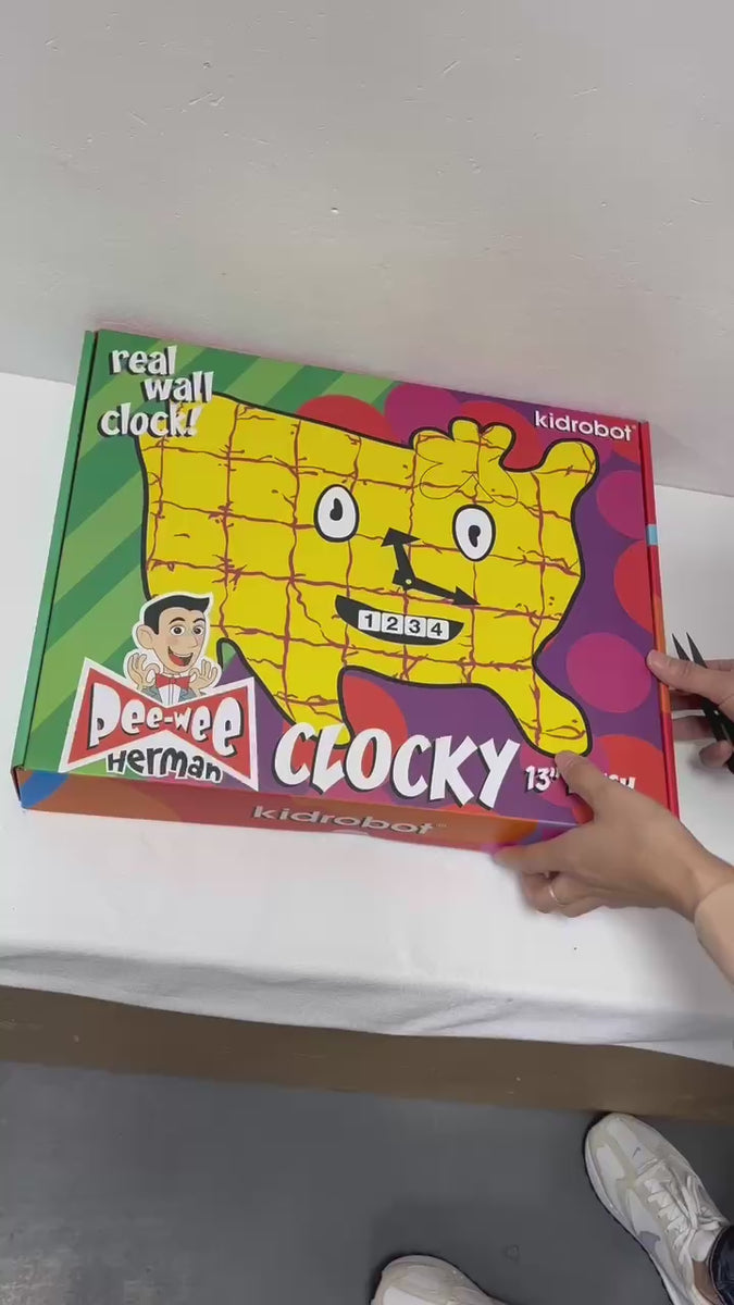 Pee wee s Playhouse Clocky Wall Clock Interactive Plush Pre Order 