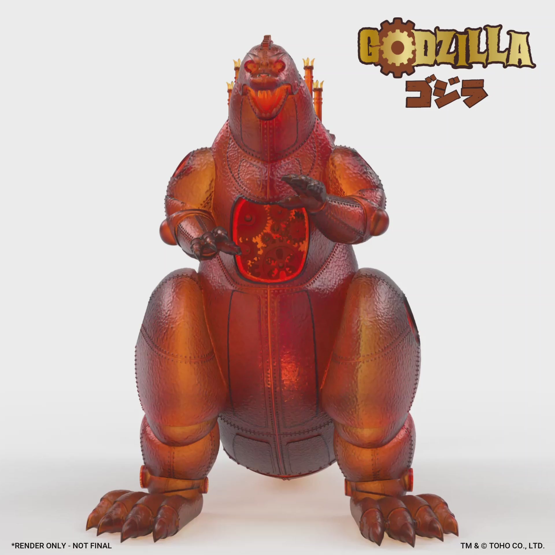 Godzilla x Doktor A - Godzilla Vinyl Art Figure - Burning Edition - Kidrobot