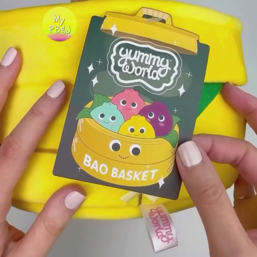 Yummy World Bao Basket Interactive Plush with Dumplings