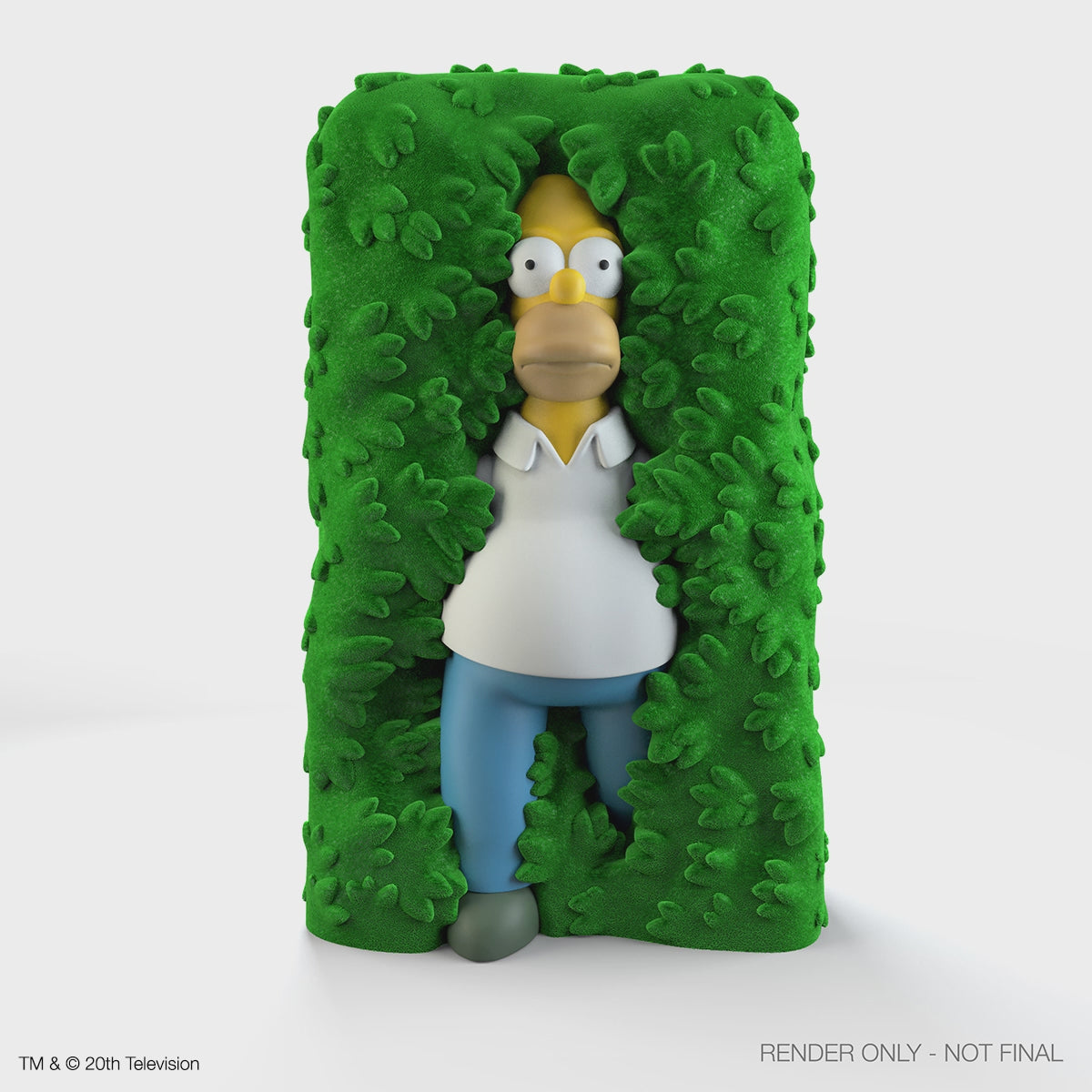 The Simpsons - Homer in Hedge 36" Flocked Art Giant - Kidrobot