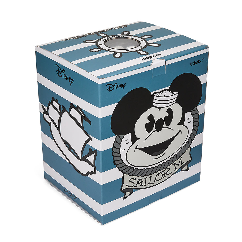 SDCC 2023 Mickey Mouse Sailor M vinyl art figure by Pasa, 8-inch collectible nautical edition, limited to 300 pieces.