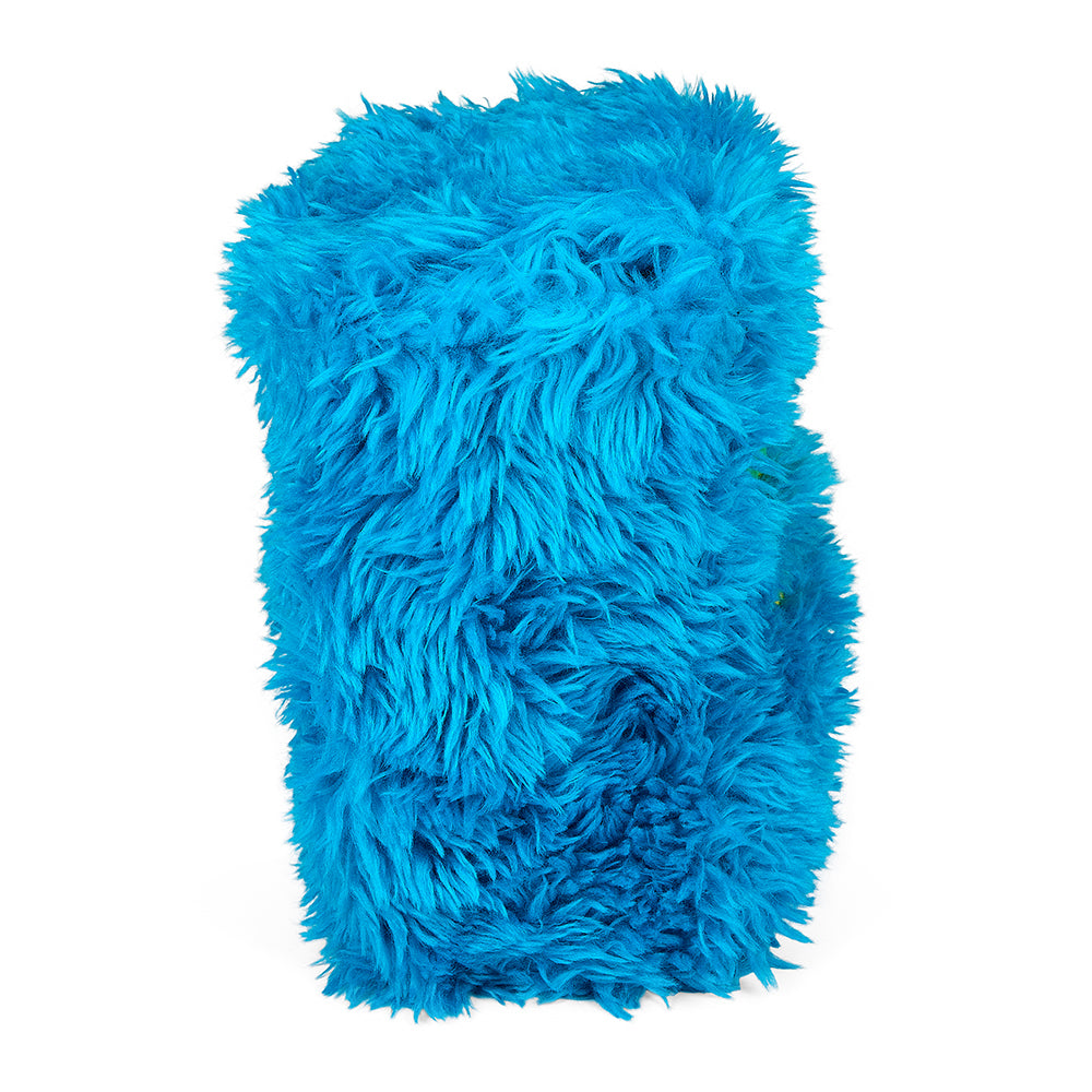 Sesame Street Cookie Monster plush snack bag, 8-inch interactive plush toy with a snack compartment, soft and cuddly for kids.