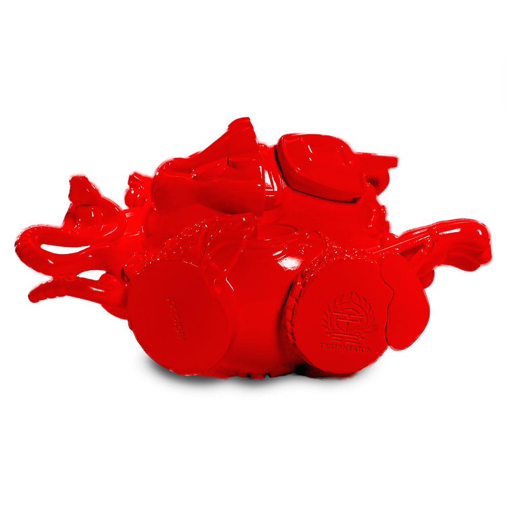 20th Anniversary Still Life Dunny 8-inch art figure by Tristan Eaton, Ketchup Edition, with signature and limited edition numbering.
