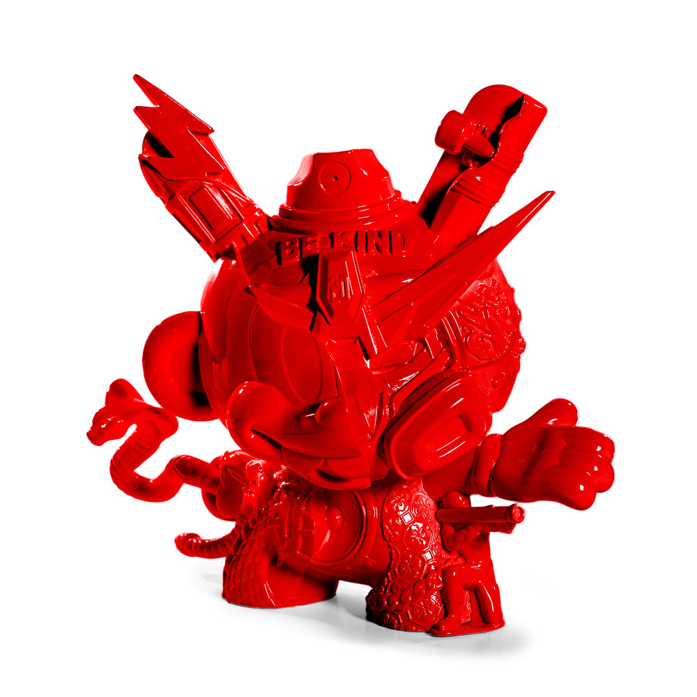 20th Anniversary Still Life Dunny 8-inch art figure by Tristan Eaton, Ketchup Edition, limited to 300, with signature visible.
