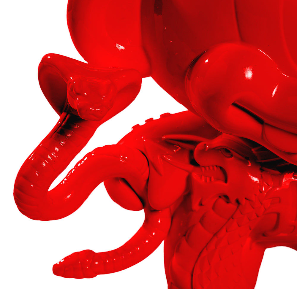 20th Anniversary Still Life Dunny 8-inch art figure by Tristan Eaton, Ketchup Edition, with signature and limited edition details.