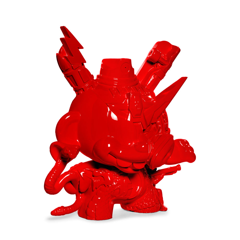 Signed 20th Anniversary Still Life Dunny 8-inch art figure by Tristan Eaton, Ketchup edition, limited to 300 pieces.
