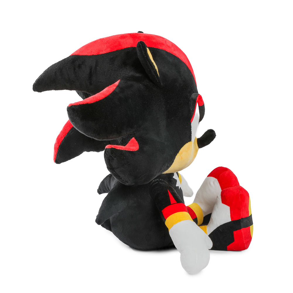 Sonic the Hedgehog Shadow HugMe plush with shake action, soft stuffed toy featuring Shadow's character design from the Sonic franchise.