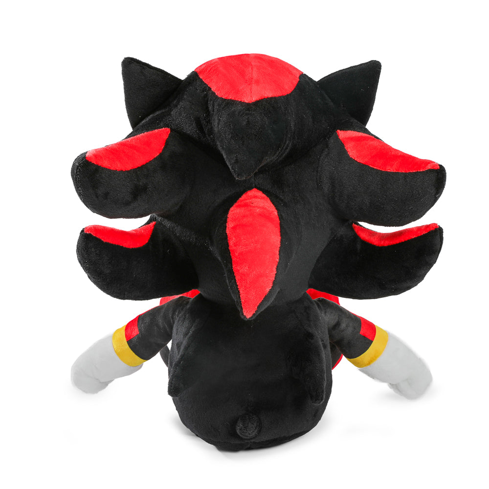 Sonic the Hedgehog Shadow HugMe plush with shake action, soft stuffed toy featuring Shadow character from Sonic the Hedgehog.