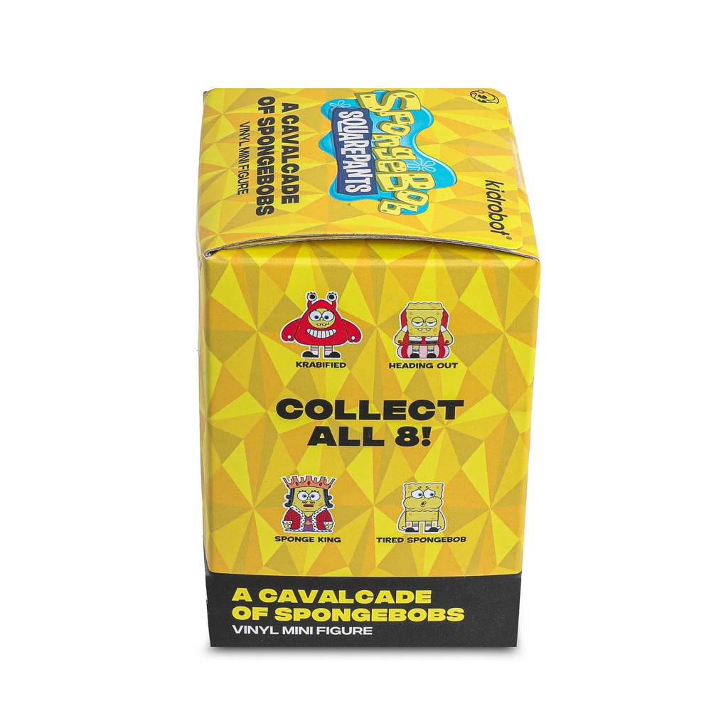 SpongeBob SquarePants Krabified Chrome Edition vinyl mini figure from the A Cavalcade of SpongeBobs series, Kidrobot exclusive.
