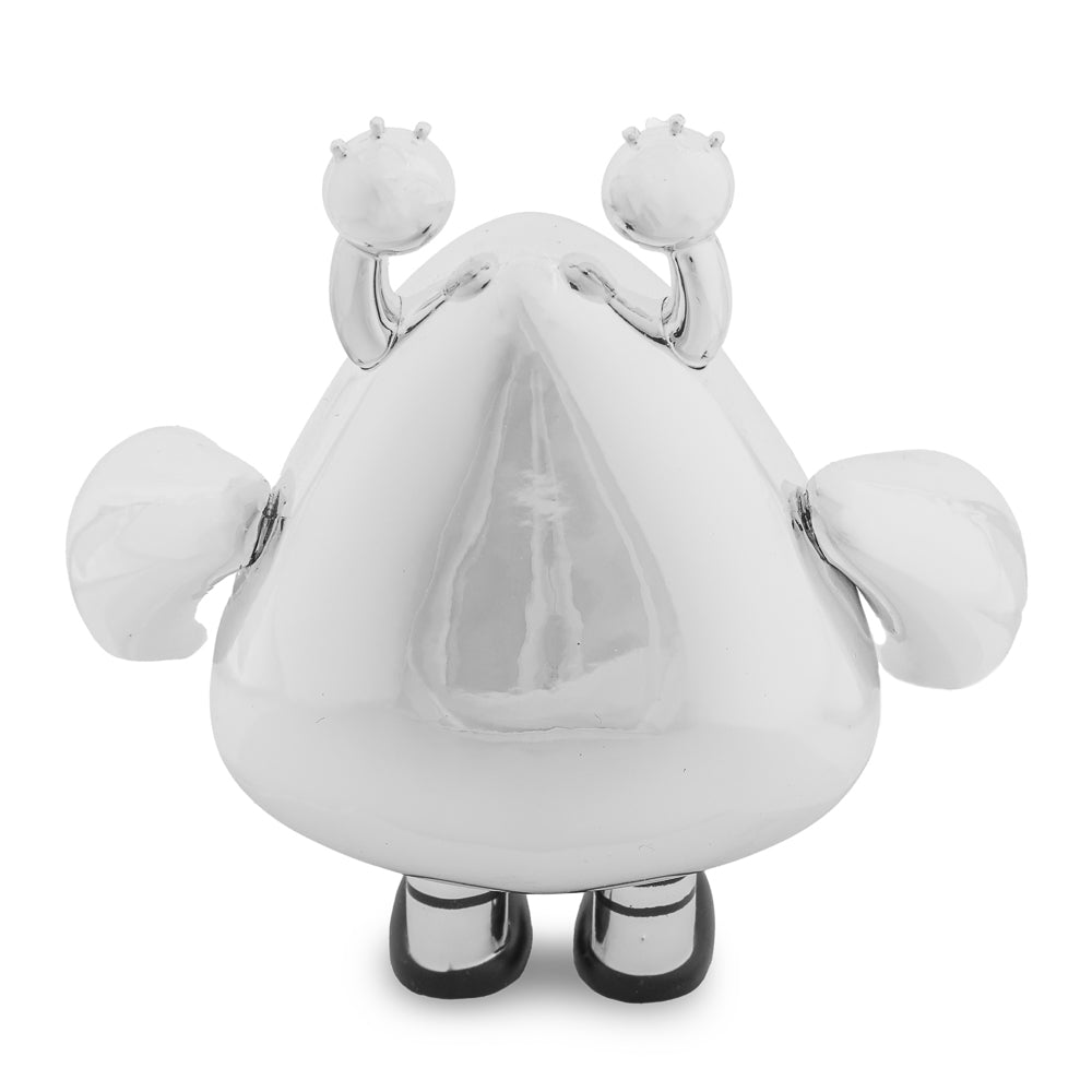 SpongeBob SquarePants Krabified Chrome vinyl mini figure from the A Cavalcade of SpongeBobs series, showcasing a shiny, chrome finish.