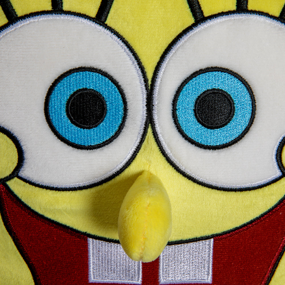 SpongeBob SquarePants Santa plush toy with HugMe design and shake action, soft and cuddly character from SpongeBob SquarePants series