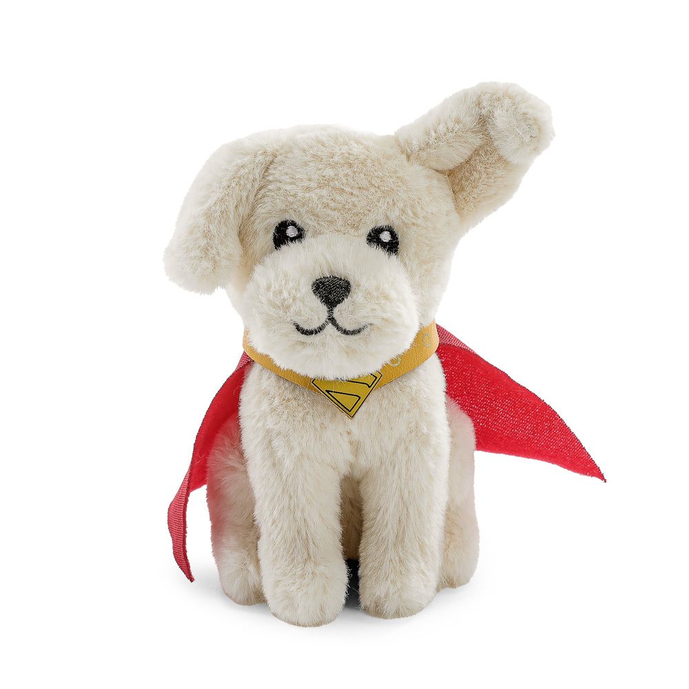 DC Comics Superman Krypto plush charm, soft and adorable collectible toy featuring the superhero's loyal dog, perfect for fans.