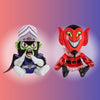 Powerpuff Girls HIM and Mojo Jojo plush toys, soft Phunny plush 2-pack bundle featuring characters from the animated series.