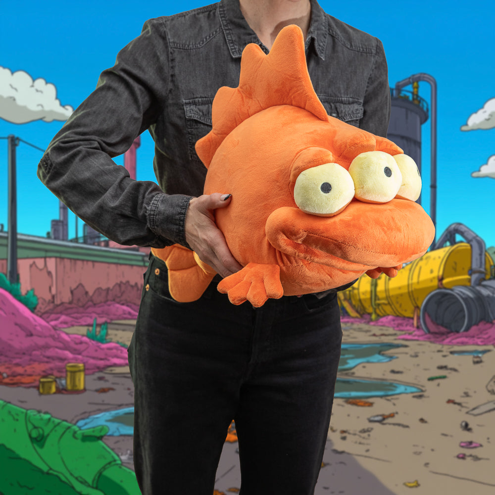 Blinky the Simpsons 14-inch plush toy featuring bright colors and soft fabric, designed for fans of The Simpsons TV series.
