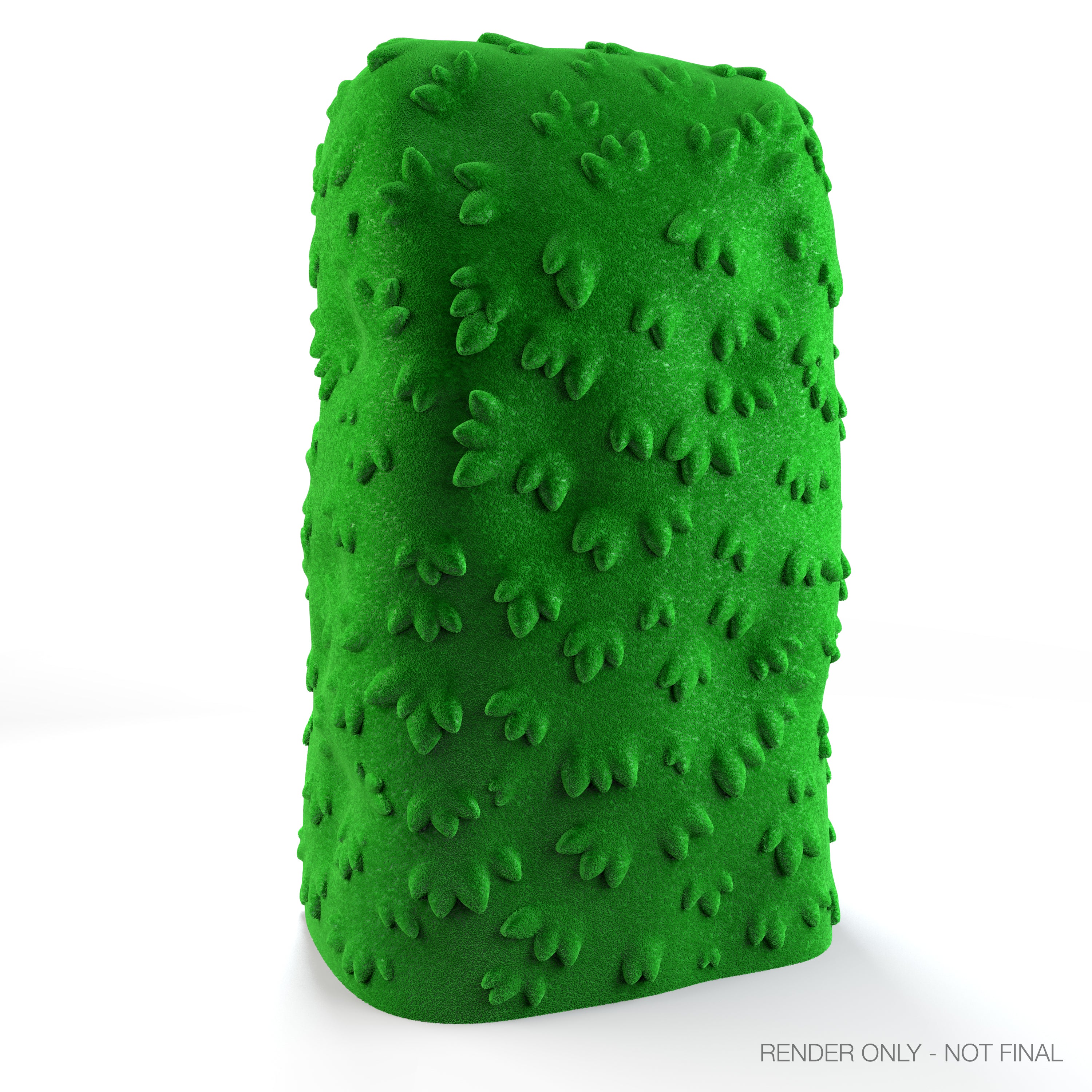 Flocked art giant of Homer Simpson from The Simpsons standing in a hedge, 36 inches tall, pre-order collectible wall art.