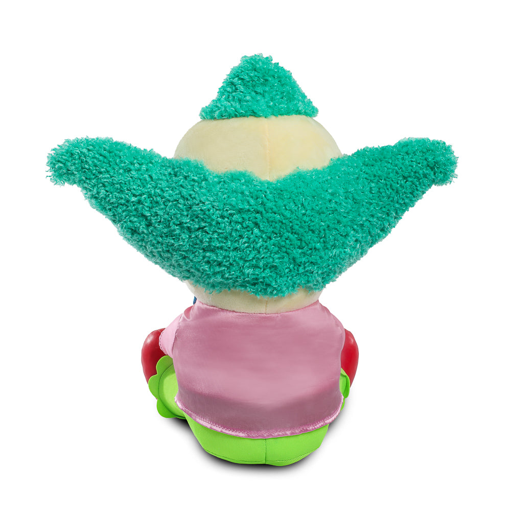 Krusty the Clown 13-inch plush toy from The Simpsons with sound, soft and collectible character plush for fans.