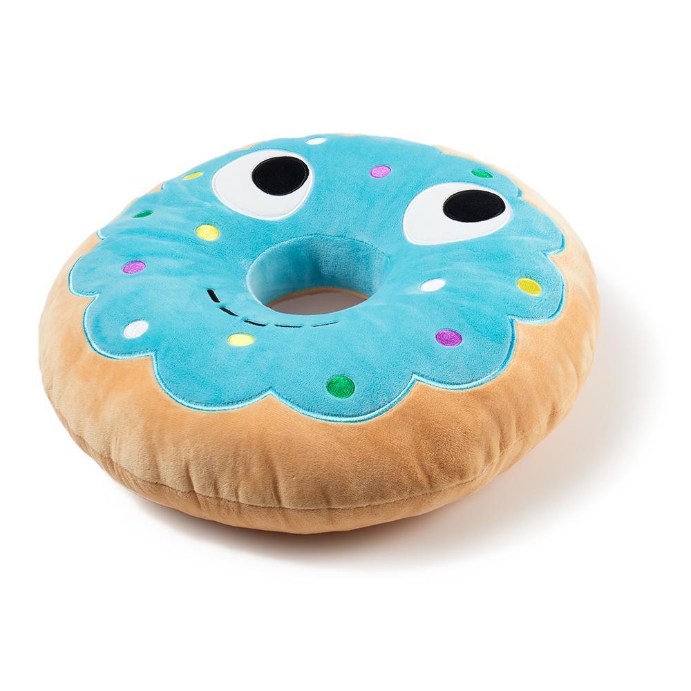 Blue Donut with Sprinkles Plush Novelty Decorative Pillow. BRAND NEW WITH  TAGS