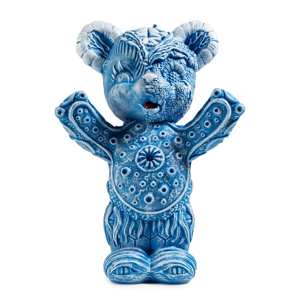 Free Hugs Bear Art Figure by Frank Kozik - Blue Edition - Kidrobot - Shop Designer Art Toys at Kidrobot.com