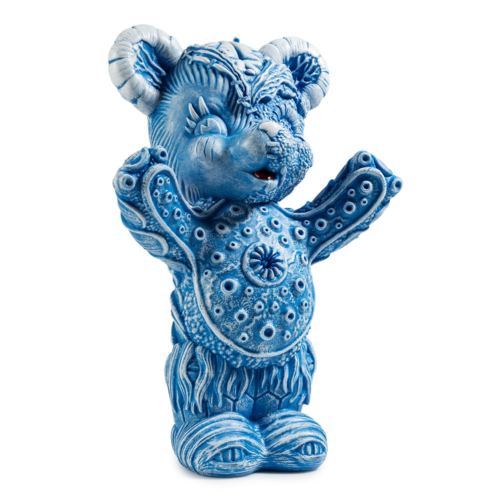 Free Hugs Bear Art Figure by Frank Kozik - Blue Edition - Kidrobot - Shop Designer Art Toys at Kidrobot.com