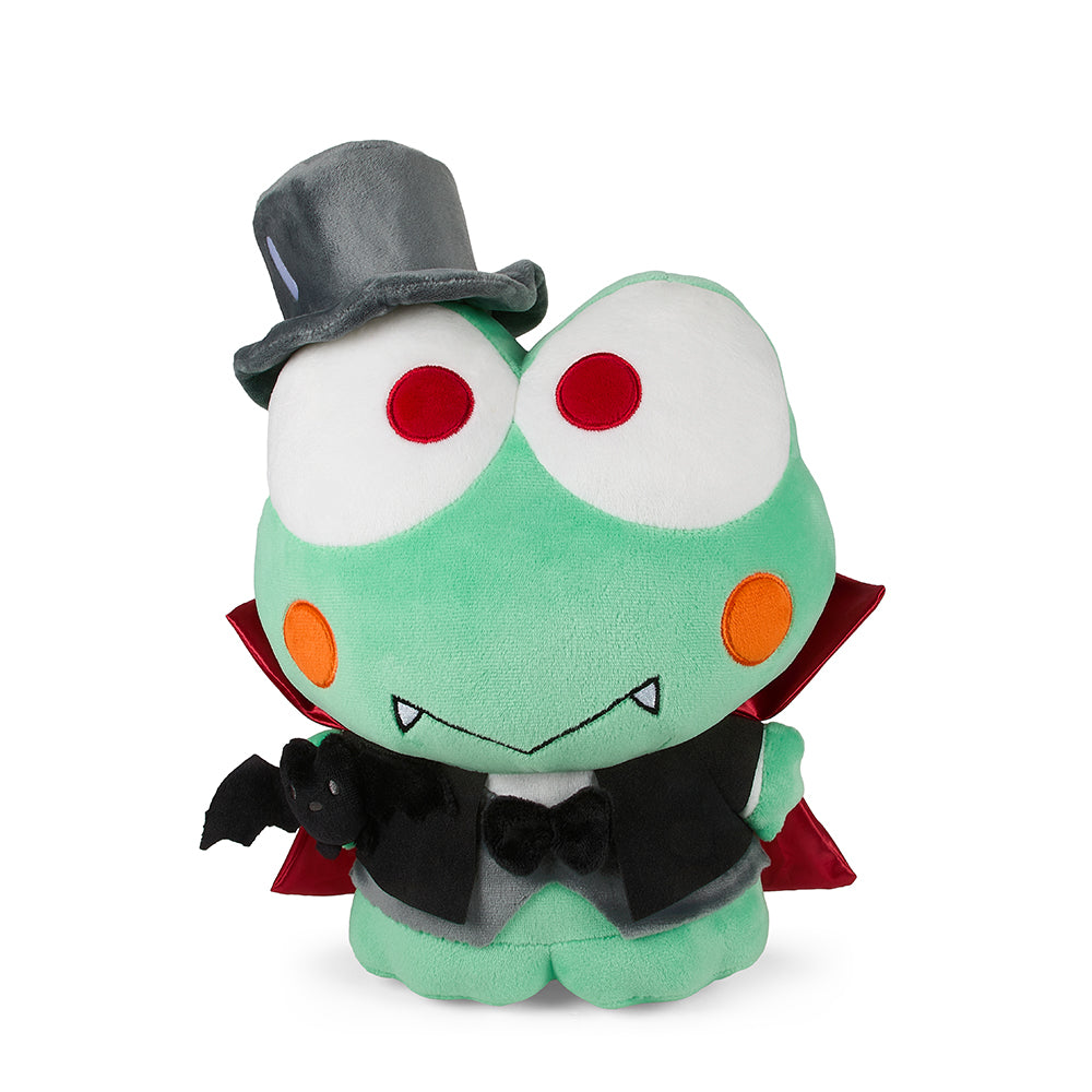 Hello Kitty® and Friends Keroppi Dracula 13" Plush by Kidrobot (PRE-ORDER) - Kidrobot - Shop Designer Art Toys at Kidrobot.com