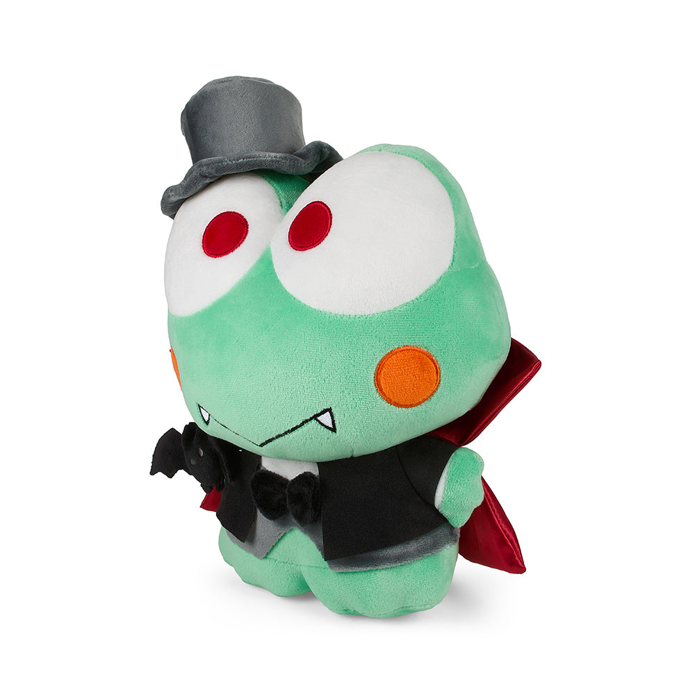 Hello Kitty® and Friends Keroppi Dracula 13" Plush by Kidrobot (PRE-ORDER) - Kidrobot - Shop Designer Art Toys at Kidrobot.com