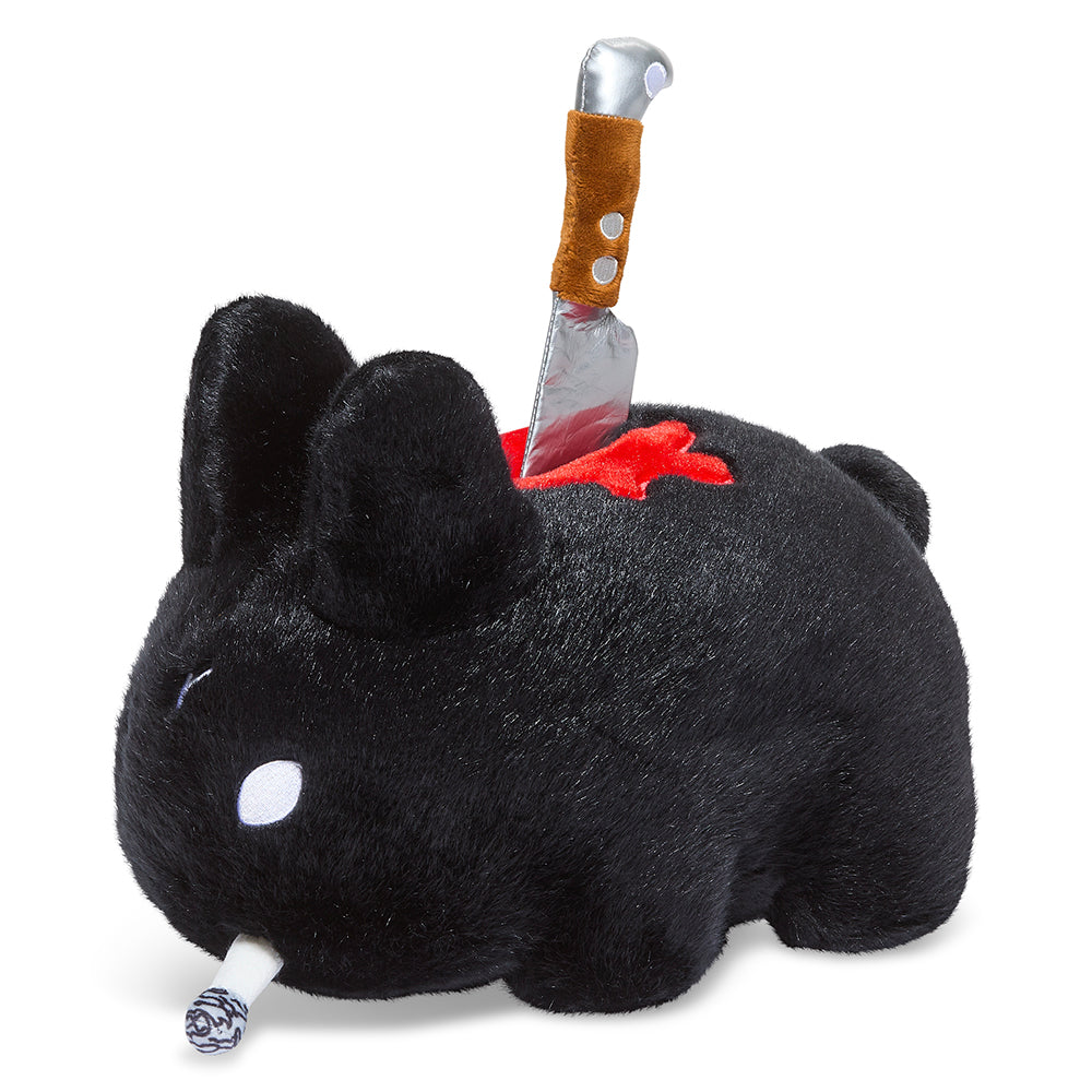Backstab Smorkin Labbit 14" Plush by Frank Kozik - Black Edition (PRE-ORDER) - Kidrobot - Shop Designer Art Toys at Kidrobot.com
