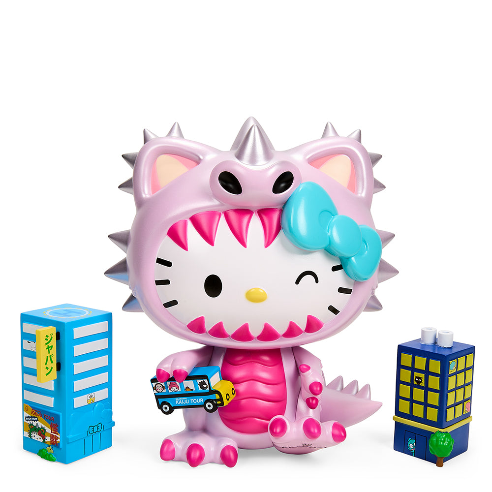 NYCC PRE-ORDER! Hello Kitty® Kaiju Cosplay 8" Vinyl Art Figure - Metallic Blush Edition (2022 Con Exclusive) - Kidrobot