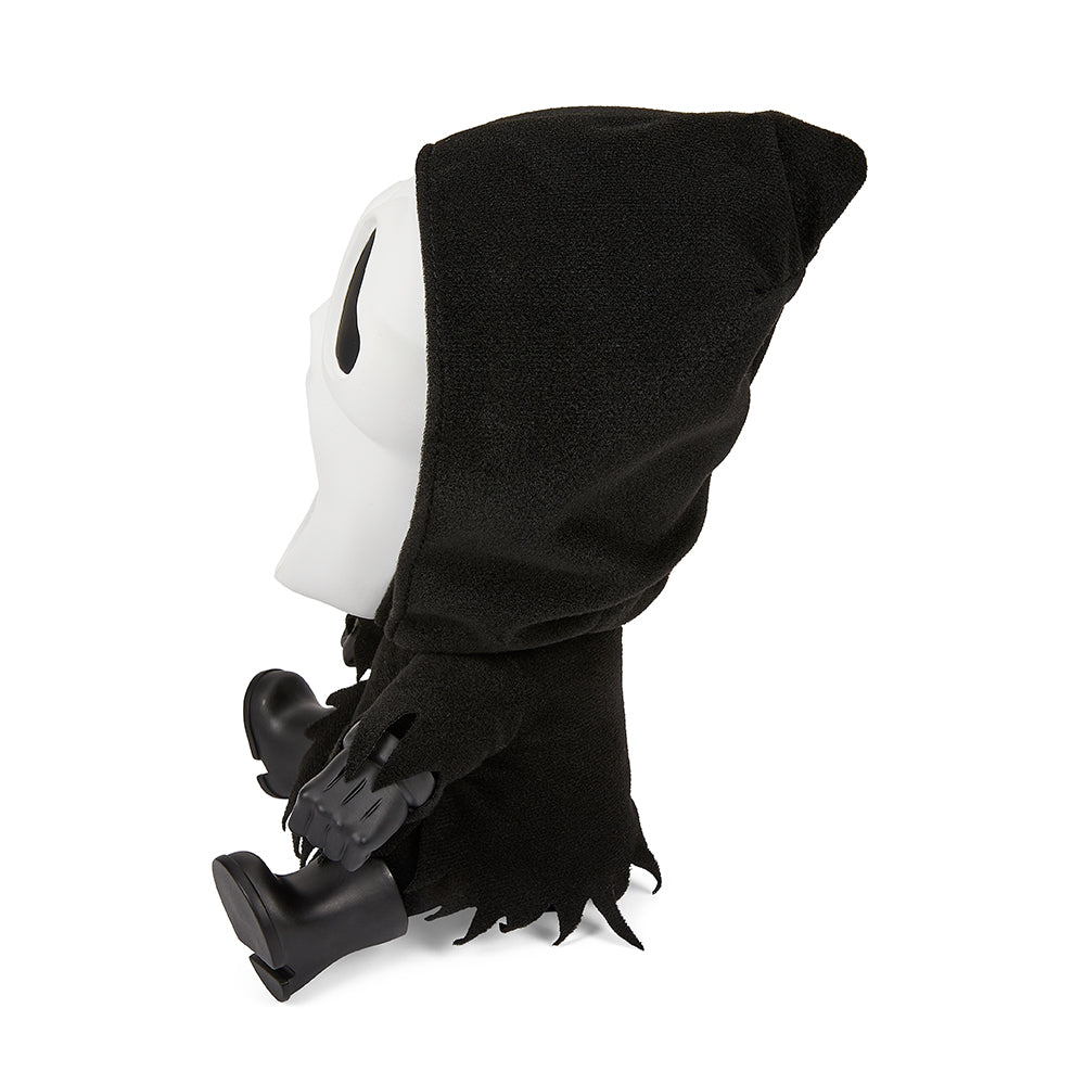 Ghost Face glow-in-the-dark Roto Phunny plush toy, 8-inch soft plush with detailed ghost face design and glowing features.