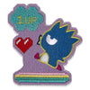 Hello Kitty and Friends Arcade Gamer pixel patch by Sanrio featuring Batz Maru and extra life design, 3-4 inches in size.