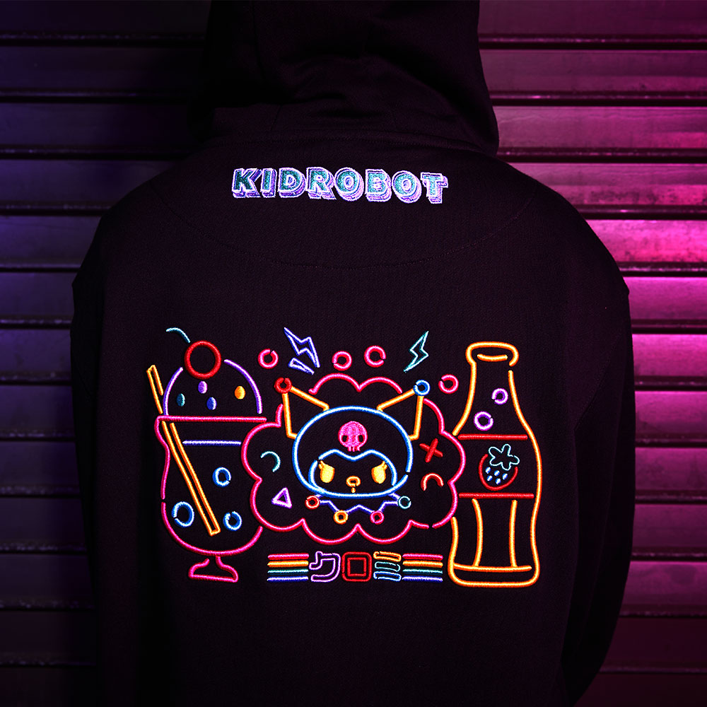 Hello Kitty and Friends Kuromi Arcade Hoodie by Kidrobot (Limited Edition of 300) Large / Black