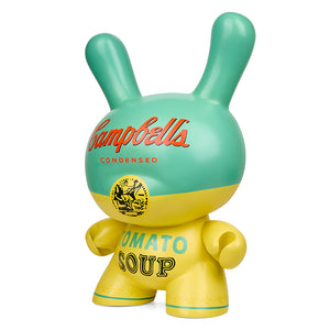 Andy Warhol 20" Campbell's Soup Teal Dunny Sculpture by Kidrobot - Limited Edition of 20 (PRE-ORDER) - Kidrobot