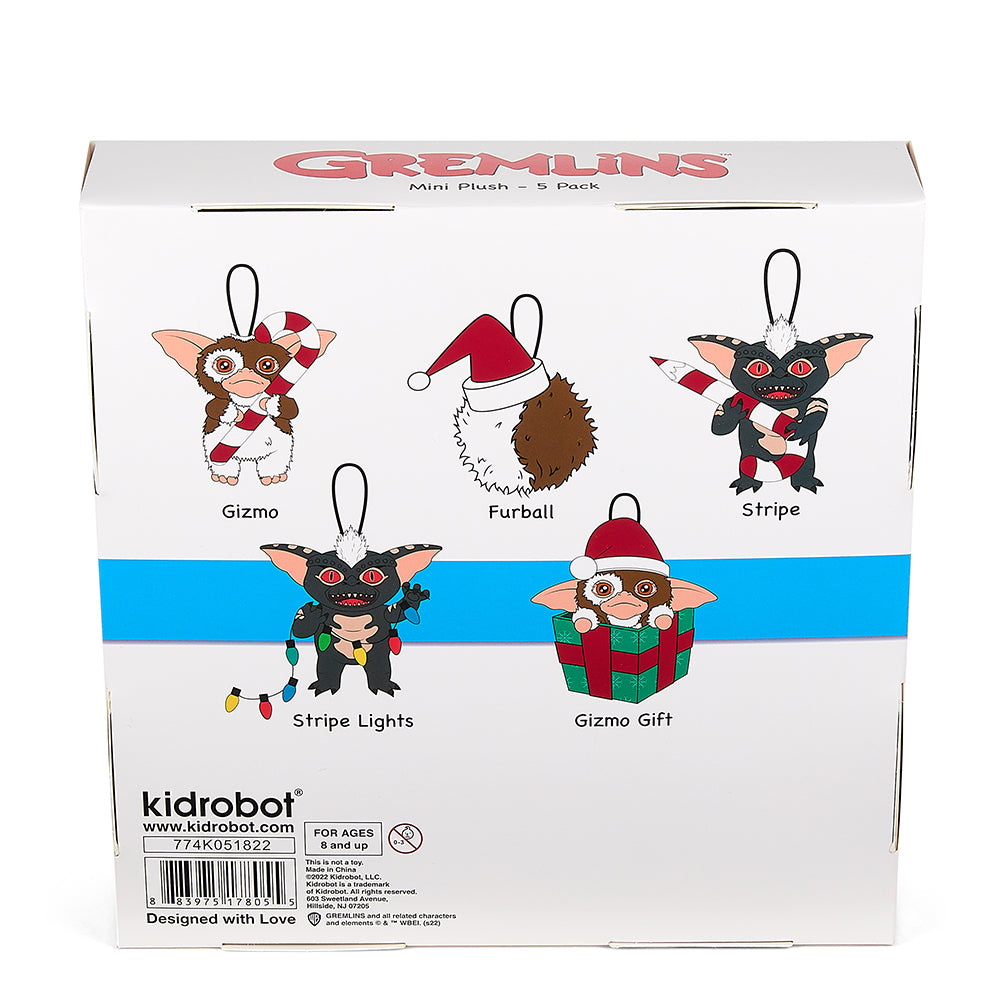Gremlins 3" Plush Holiday Ornament 5-Pack Set by Kidrobot (PRE-ORDER) - Kidrobot