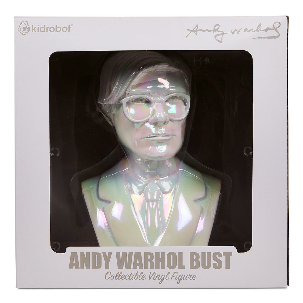 Andy Warhol 12" The Bust Vinyl Art Sculpture - Iridescent Edition (DCON 2022 Exclusive) - Kidrobot