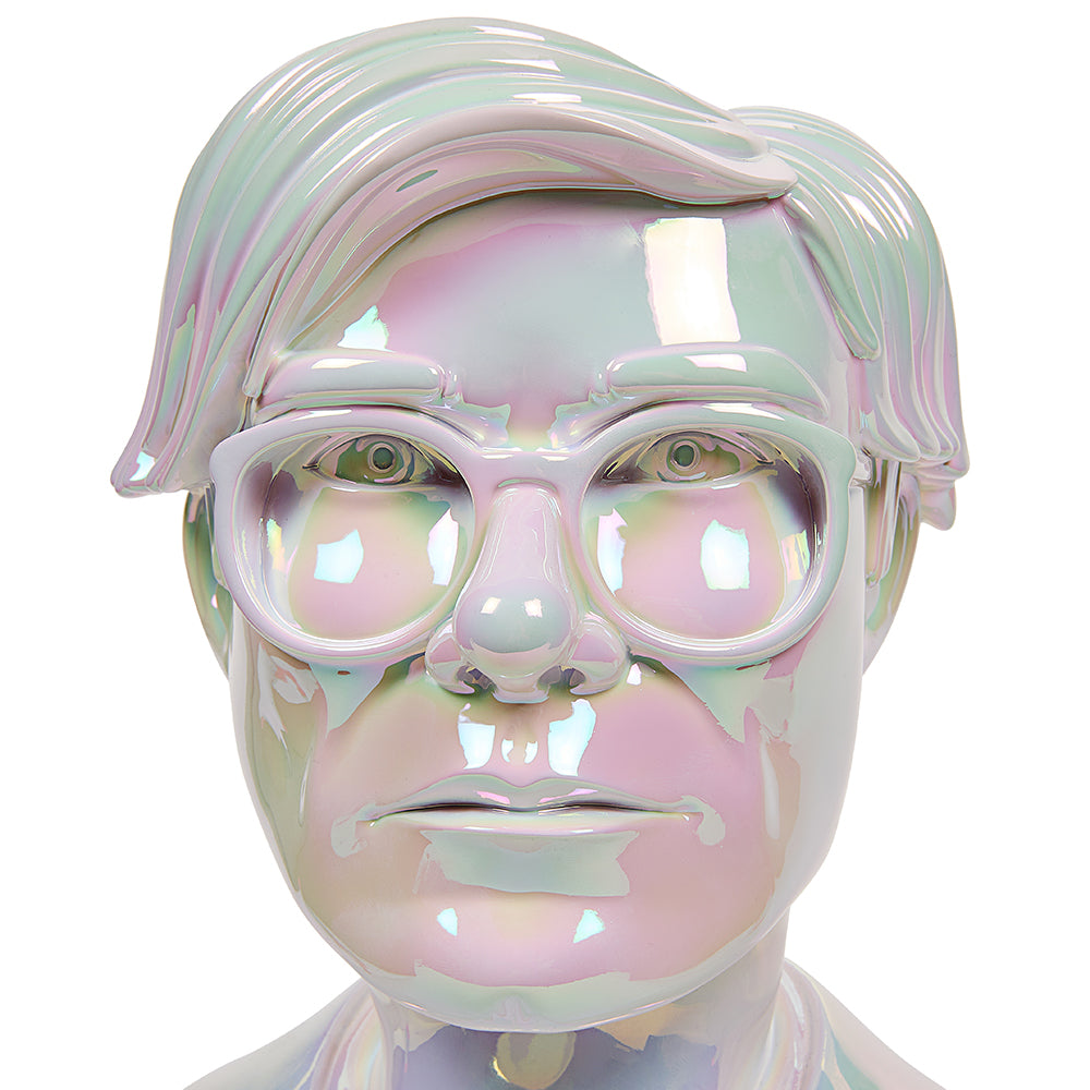 Andy Warhol 12" The Bust Vinyl Art Sculpture - Iridescent Edition (DCON 2022 Exclusive) - Kidrobot