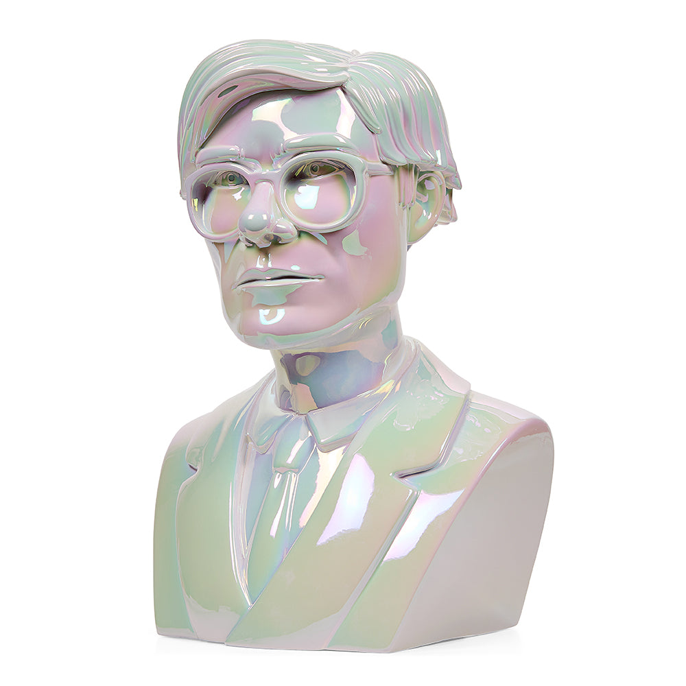 Andy Warhol 12" The Bust Vinyl Art Sculpture - Iridescent Edition (DCON 2022 Exclusive) - Kidrobot