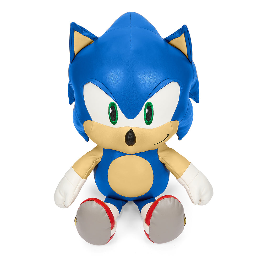 Sonic The Hedgehog 16 Premium Pleather Sonic Plush Kidrobot Sonic The Hedgehog 16 Premium Pleather Sonic Plush Kidrobot