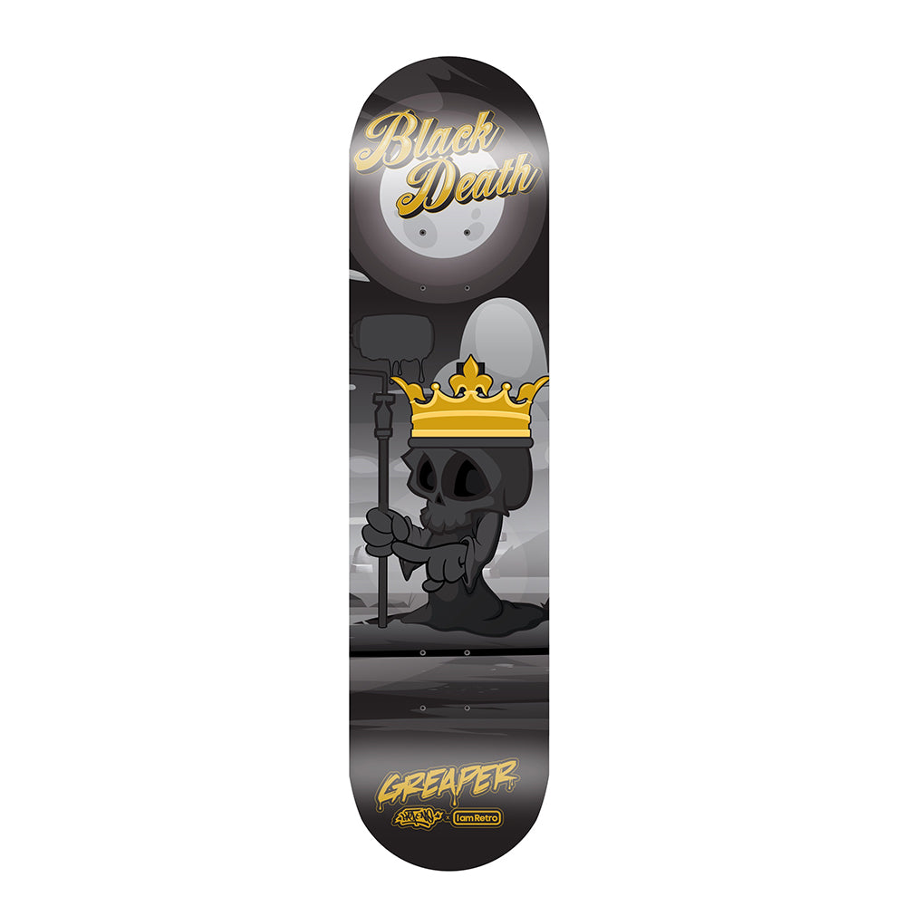 Greaper Skate Deck by Sket One - Black Death Edition (Limited Edition of 50) - Kidrobot