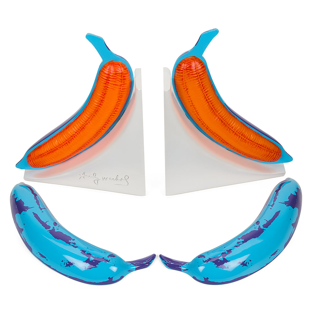 Andy Warhol 10” Lustre Gloss Resin Bookends - Blue Banana (PRE-ORDER) - Kidrobot