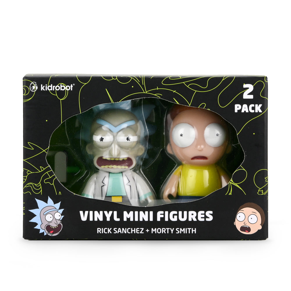 adult swim Raygun Rick and Morty Vinyl Mini Figure 2-Pack