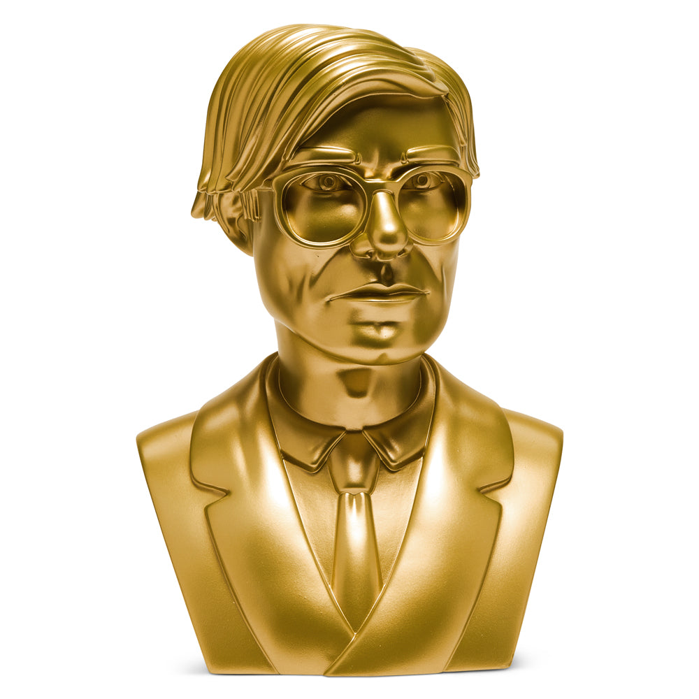 Andy Warhol 12" The Bust Vinyl Art Sculpture - Gold Edition - Limited edition of 200 - Kidrobot