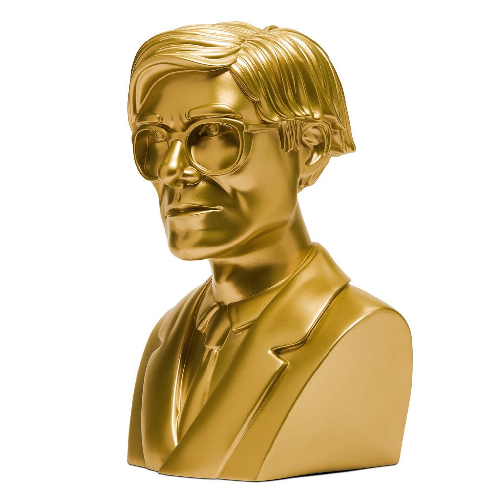 Andy Warhol 12" The Bust Vinyl Art Sculpture - Gold Edition - Limited edition of 200 - Kidrobot