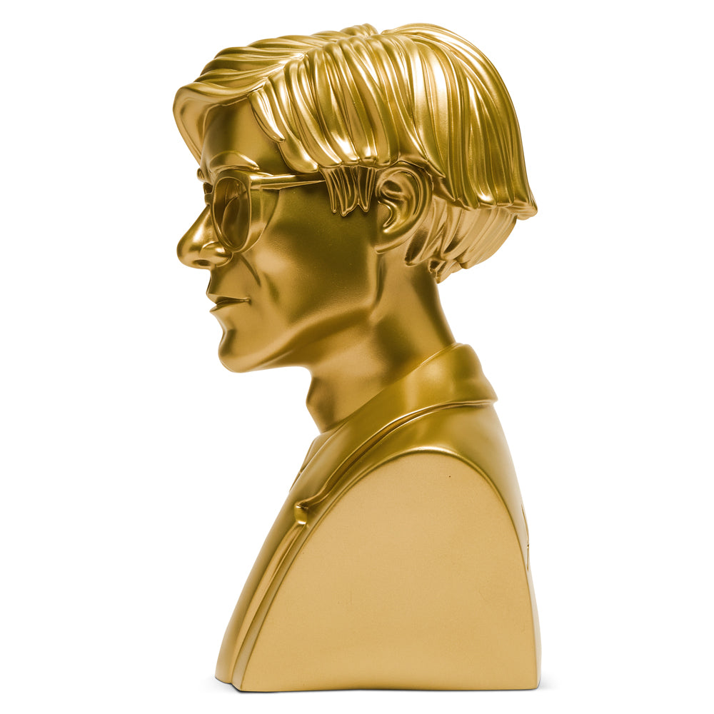 Andy Warhol 12" The Bust Vinyl Art Sculpture - Gold Edition - Limited edition of 200 - Kidrobot