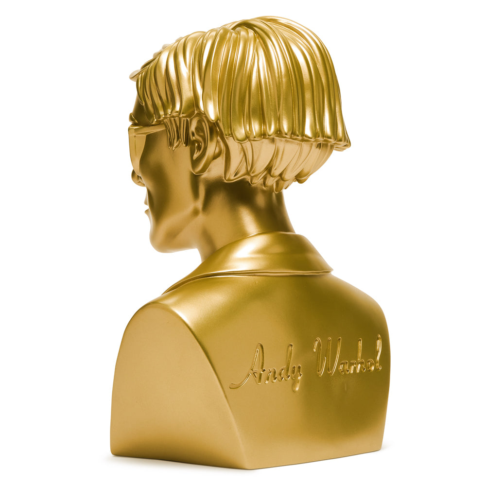 Andy Warhol 12" The Bust Vinyl Art Sculpture - Gold Edition - Limited edition of 200 - Kidrobot