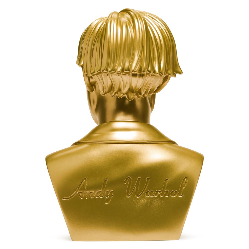 Andy Warhol 12" The Bust Vinyl Art Sculpture - Gold Edition - Limited edition of 200 - Kidrobot
